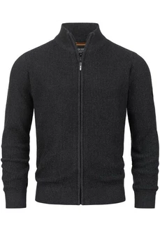 Indicode Sweatjacke INLayton Dunkelgrau/Schwarz/Hellblau/Grau/Rot
