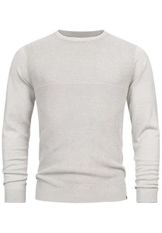 Indicode Strickpullover INReign Grau/Hellgrau