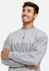 Indicode Strickpullover INBridge Grau/Hellgrau