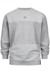 Indicode Strickpullover INBridge Grau/Hellgrau