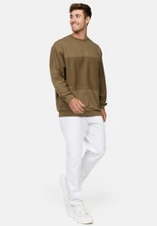 Indicode Strickpullover INBridge Dunkelgrün/Khaki