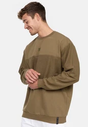 Indicode Strickpullover INBridge Dunkelgrün/Khaki