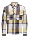 ONLY & SONS Langarmhemd Holzfäller Hemd Twill Overshirt ONSMAR 6105 Beige