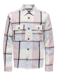 Langarmhemd Holzfller Hemd Twill Overshirt ONSMAR 6105 in Blau