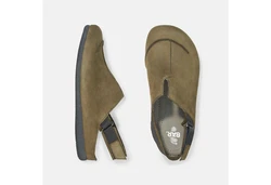 BR Silas Slipper Khaki/Dunkelgrün/Beige/Braun