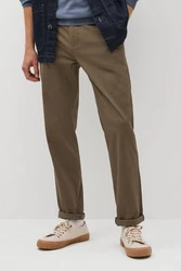 Next Chinohose Straight Fit mit Stretch Khaki/Beige