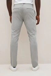 Next Chinohose Straight Fit mit Stretch Hellgrau/Grau