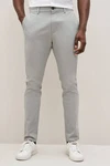 Next Chinohose Straight Fit mit Stretch Hellgrau/Grau