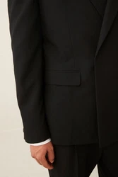 Next Baukastensakko Slim Fit Anzug-Sakko Schwarz/Dunkelgrau/Grau