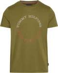 Tommy Hilfiger T-Shirt MONOTYPE ROUNDLE TEE Dunkelgrün/Khaki