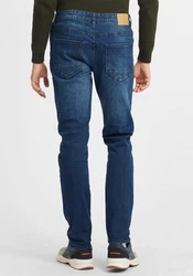 Solid 5-Pocket Jeans SDFynn Slim Fit Jeans Hose (700033) Dunkelblau/Blau