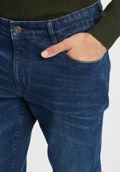 Solid 5-Pocket Jeans SDFynn Slim Fit Jeans Hose (700033) Dunkelblau/Blau