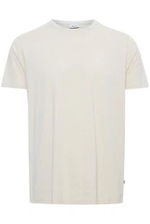 !Solid T-Shirt Rock Khaki/Weiß