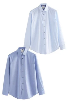 Next Bandeau-Bikini-Top T-Shirts mit Zierband 2er-Pack Hellblau/Blau/Dunkelblau