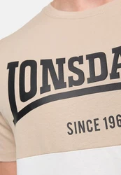 Lonsdale T-Shirt SANDSCOVE Khaki/Beige/Gelb/Braun/Weiß