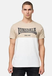 Lonsdale T-Shirt SANDSCOVE Khaki/Beige/Gelb/Braun/Weiß