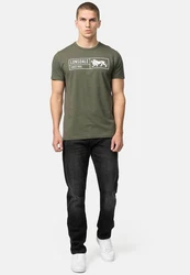 Lonsdale T-Shirt CADAMSTOWN Dunkelgrün/Grün