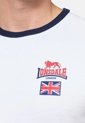 Lonsdale T-Shirt CASHENDUN Dunkelblau/Weiß/Creme
