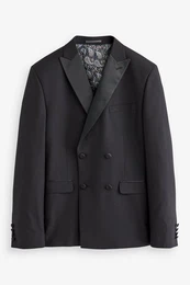 Baukastensakko Smoking: Slim Fit doppelreihige Jacke (1-tlg)