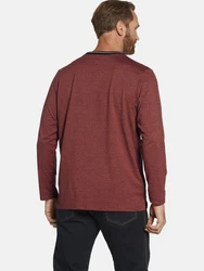Jan Vanderstorm Sweatshirt BIRKIR Dunkelrot/Rot/Bordeaux/Braun