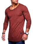 Rello & Reese Herren Oversize Longsleeve Crew Neck Sweatshirt T-Shirt MT-7315 