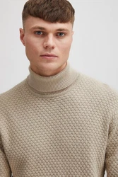 !Solid Rollkragenpullover SDClive RN Khaki/Beige/Braun