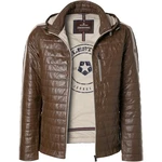 Milestone Jacke Brento Herren Steppjacke Dunkelbraun/Braun/Dunkelgrün/Khaki