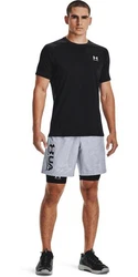 Under Armour T-Shirt HeatGear Armour Fitted Grau/Schwarz/Grün/Dunkelblau/Silber/Dunkelgrau