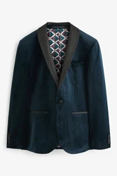 Next Sakko Slim Fit Blazer Hellblau/Dunkelblau/Türkis/Blau