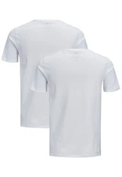 Jack & Jones T-Shirt JJECORP LOGO Print Kurzarm 2-er Stck Pack (3661) Weiß (3661)