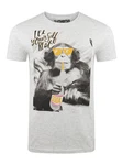 riverso T-Shirt Herren Fotoprintshirt RIVCharly Regular Fit Grau