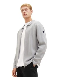 Strickjacke mit Polokragen