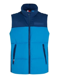 Tommy Hilfiger Steppweste NEW YORK GILET Dunkelblau/Hellblau/Blau