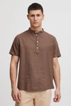 11 Project Kurzarmhemd PROcho Dunkelbraun/Braun/Khaki/Grau