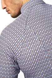 DESOTO Langarmhemd Hellblau/Dunkelblau