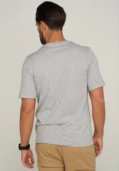 Jack & Jones T-Shirt JJELIF TEE SS CREW NECK Grau/Hellgrau/Rot