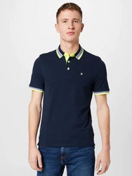 Jack & Jones Poloshirt JJEPAULOS POLO SS NOOS Dunkelblau/Blau/Türkis