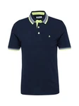 Jack & Jones Poloshirt JJEPAULOS POLO SS NOOS grau/neongrn/schwarz