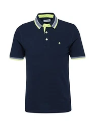 Jack & Jones Poloshirt JJEPAULOS POLO SS NOOS Dunkelblau/Blau/Türkis