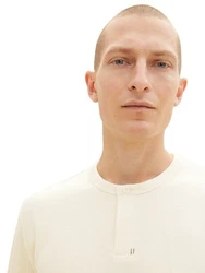 TOM TAILOR Langarmshirt Khaki/Beige/Weiß/Creme