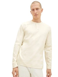 Langarmshirt aus strukturiertem Gewebe