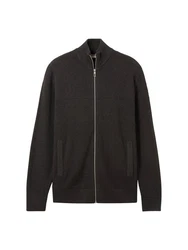 TOM TAILOR Strickjacke anthrazit