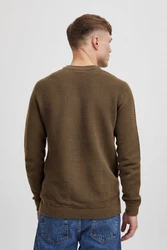 !Solid Pullover 'Valencia' Khaki/Dunkelgrün