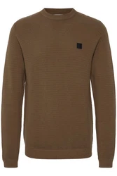 !Solid Pullover 'Valencia' Khaki/Dunkelgrün