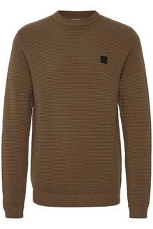 !Solid Pullover 'Valencia' Khaki/Dunkelgrün