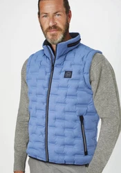 S4 Jackets Steppweste ARES Sportive Outdoorweste Hellblau/Grau/Blau
