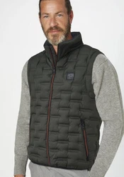 S4 Jackets Steppweste ARES Sportive Outdoorweste Dunkelgrün/Dunkelgrau/Braun/Schwarz/Hellgrau