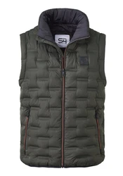 S4 Jackets Steppweste ARES Sportive Outdoorweste Dunkelgrün/Dunkelgrau/Braun/Schwarz/Hellgrau