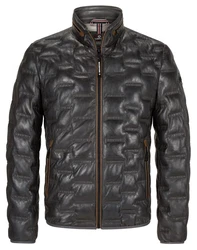 Milestone Lederjacke MS-Aversa Grau/Dunkelgrau/Schwarz