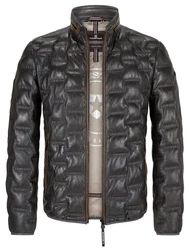 Milestone Lederjacke MS-Aversa Grau/Dunkelgrau/Schwarz